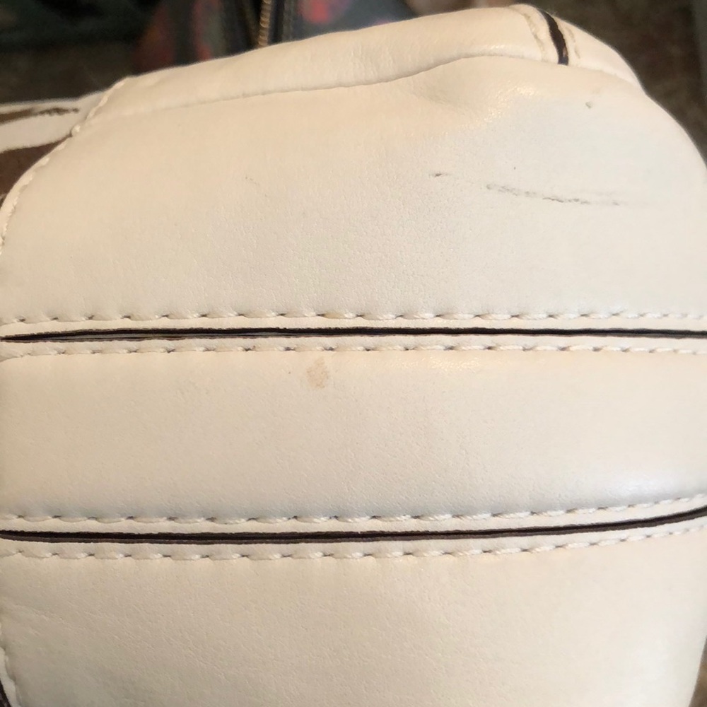 Coach signature brown/cream hobo purse - Picture 6 of 7